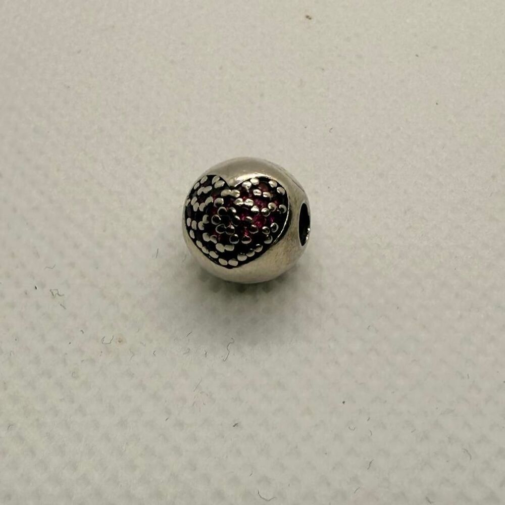 925 Sterling Silver heart charm
